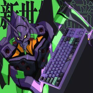 Neon Genesis Evangelion Unit-01 keyboard